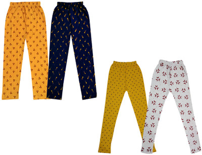 MTI FASHIONS Indi Legging For Girls(Multicolor Pack of 4)