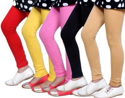 Tik Tok WEARS Indi Legging For Girls(Multicolor Pack of 5)