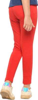 Tik Tok WEARS Indi Legging For Girls(Red Pack of 1)