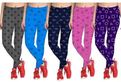Honeylips Legging For Girls(Black Pack of 1)