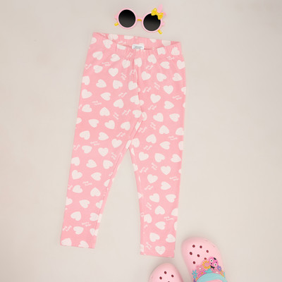 Pantaloons Junior Legging For Girls(Pink Pack of 1)