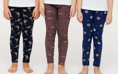 Lakshmi Creation Indi Legging For Girls(Multicolor Pack of 3)
