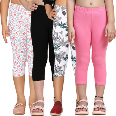2K Kids Indi Legging For Girls(Multicolor Pack of 4)