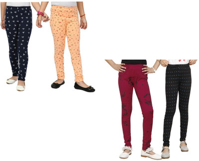 IndiWeaves Indi Legging For Girls(Multicolor Pack of 4)