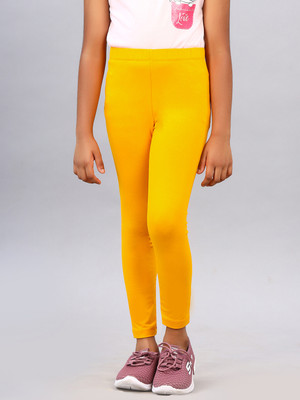 ZION Indi Legging For Girls(Yellow Pack of 1)