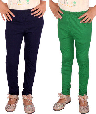 Diaz Fashion Legging For Baby Girls(Green Pack of 2)
