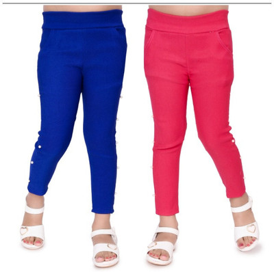 J Tiptop Legging For Girls(Blue Pack of 2)