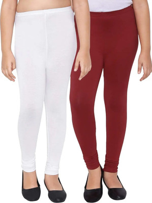 AJ Hossiery Legging For Girls(Multicolor Pack of 2)