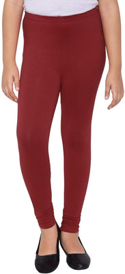Tik Tok WEARS Indi Legging For Girls(Maroon Pack of 1)