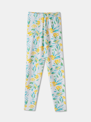 R&B Legging For Girls(White Pack of 1)