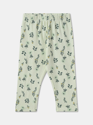 R&B Legging For Baby Girls(Green Pack of 1)