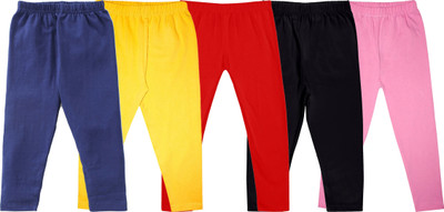 French Kleider Indi Legging For Baby Girls(Multicolor Pack of 5)