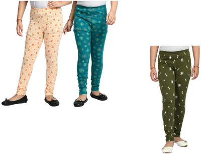KAVYA Indi Legging For Girls(Multicolor Pack of 3)