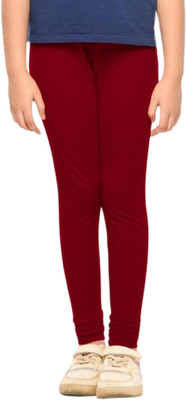 French Kleider Indi Legging For Girls(Maroon Pack of 1)