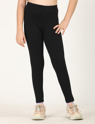 ZION Indi Legging For Girls(Black Pack of 1)