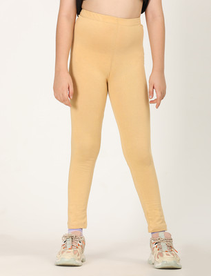 ZION Indi Legging For Girls(Beige Pack of 1)