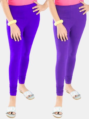 Tik Tok WEARS Indi Legging For Girls(Purple Pack of 2)