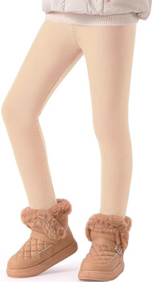 Lebami Indi Legging For Girls(Brown Pack of 1)