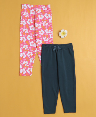BUMZEE Legging For Girls(Dark Blue Pack of 2)