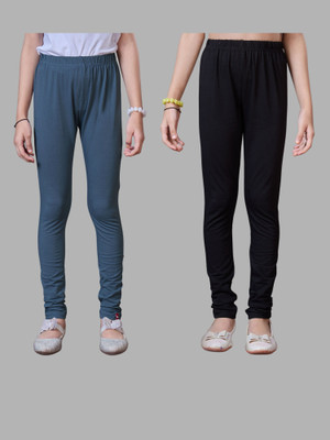 URBAN TRENDING Indi Legging For Girls(Black, Grey Pack of 2)