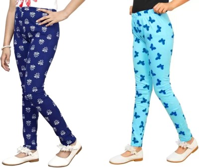 Tik Tok WEARS Indi Legging For Girls(Blue Pack of 2)