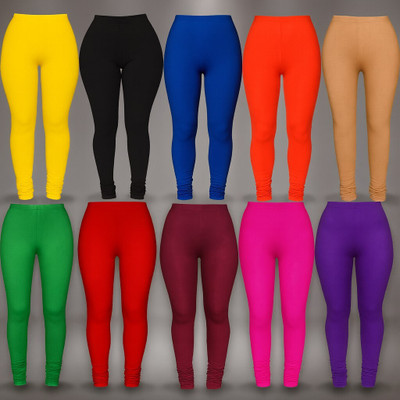 CUTE TREND Indi Legging For Girls(Multicolor Pack of 10)