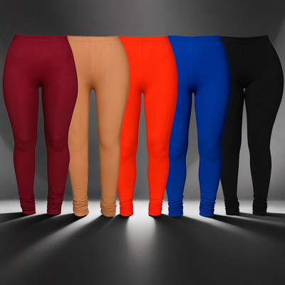 Fashionate World Indi Legging For Girls(Multicolor Pack of 5)