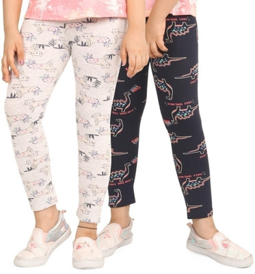 Ariel Legging For Girls(Beige Pack of 2)