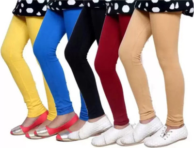 K M R Indi Legging For Girls(Multicolor Pack of 5)