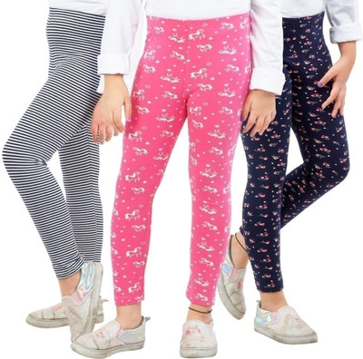 Ariel Legging For Girls(Multicolor Pack of 3)