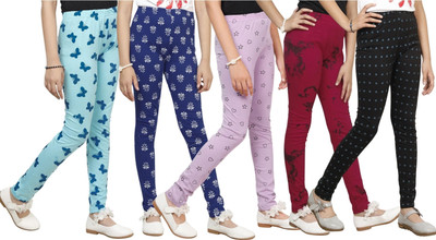 Tik Tok WEARS Indi Legging For Girls(Multicolor Pack of 5)