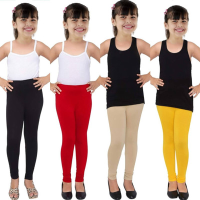 French Kleider Indi Legging For Girls(Multicolor Pack of 4)