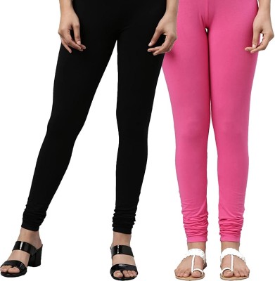 Tik Tok WEARS Indi Legging For Girls(Black Pack of 2)