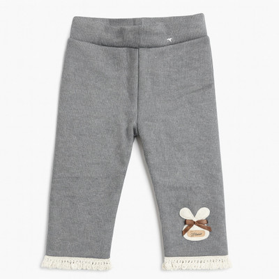 BABY SPARSH Indi Legging For Baby Girls(Grey Pack of 1)