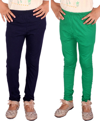 Diaz Fashion Legging For Baby Girls(Green Pack of 2)
