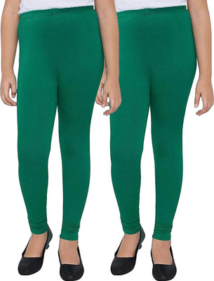 Tik Tok WEARS Indi Legging For Girls(Green Pack of 2)