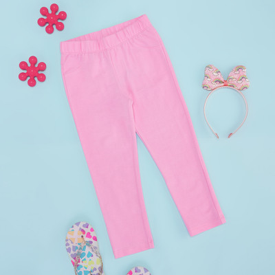 Pantaloons Junior Legging For Girls(Purple Pack of 1)