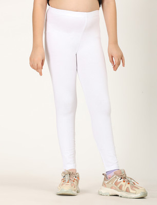 ZION Indi Legging For Girls(White Pack of 1)