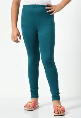IndiWeaves Indi Legging For Girls(Green Pack of 1)