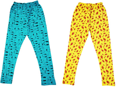 Diaz Fashion Legging For Baby Girls(Multicolor Pack of 2)