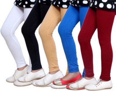 Tik Tok WEARS Indi Legging For Girls(Multicolor Pack of 5)