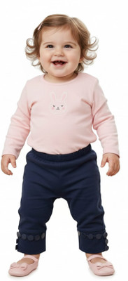 Silakaari Legging For Baby Girls(Dark Blue Pack of 1)