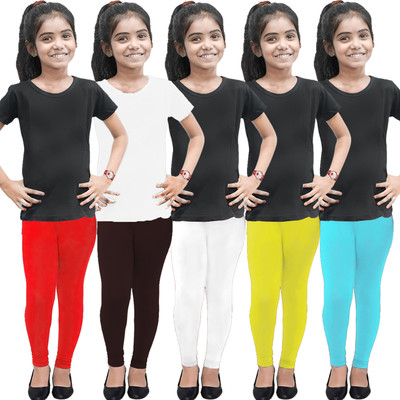 K M R Indi Legging For Girls(Multicolor Pack of 5)