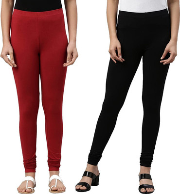 Tik Tok WEARS Indi Legging For Girls(Black Pack of 2)