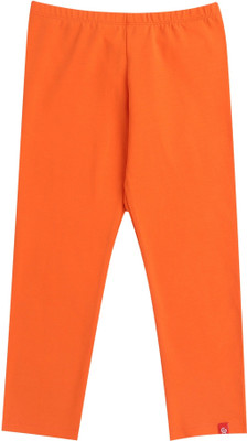 Arvind Garments Legging For Girls(Orange Pack of 1)