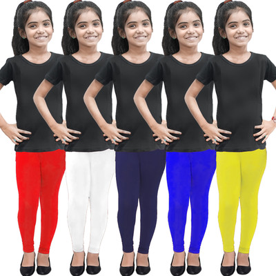 K M R Legging For Girls(Multicolor Pack of 5)