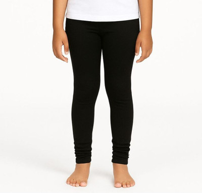 Chilins Legging For Girls(Black Pack of 1)