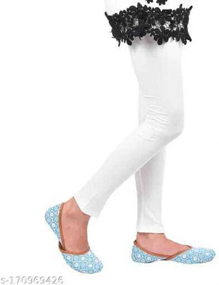 Bhagwati Legging For Girls(White Pack of 1)