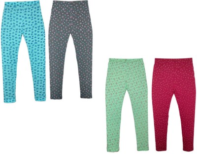 MTI FASHIONS Indi Legging For Girls(Multicolor Pack of 4)