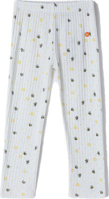 milou Indi Legging For Baby Girls(White Pack of 1)